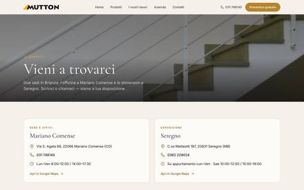 Mutton — contatti page